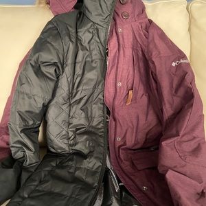 Columbia Interchange winter coat- removable liner!